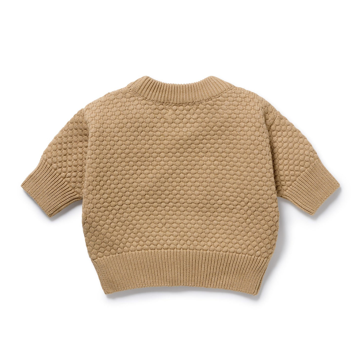 Wilson & Frenchy Organic Knitted Bubble Jumper Oat