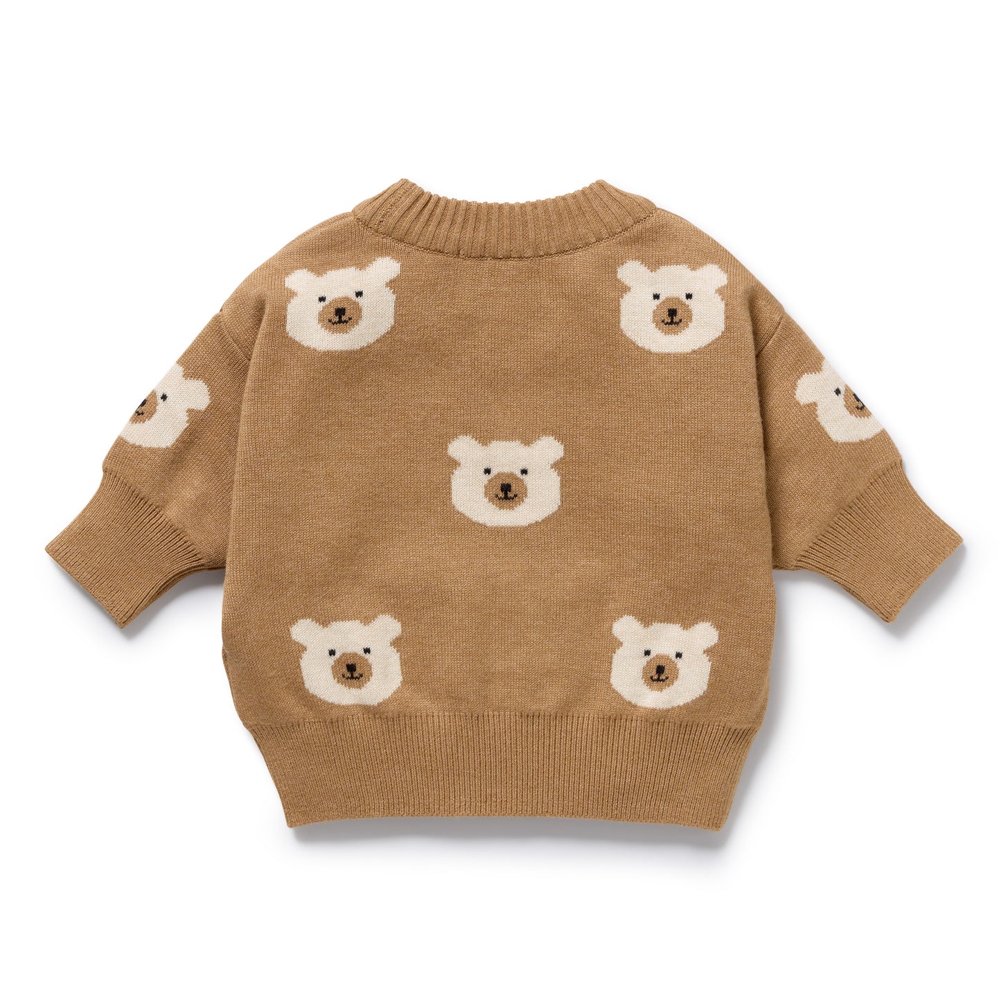 Wilson & Frenchy Organic Knitted Jacquard Jumper Beary Cute