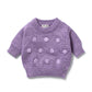 Wilson & Frenchy Organic Knitted Bauble Jumper Mulberry