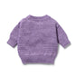 Wilson & Frenchy Organic Knitted Bauble Jumper Mulberry