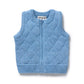 Wilson & Frenchy Organic Knitted Vest Frosted Blue