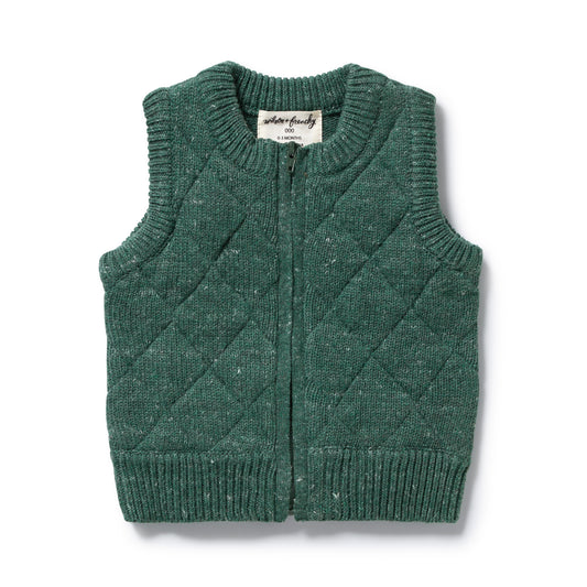 Wilson & Frenchy Organic Knitted Vest Clover