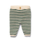 Wilson & Frenchy Organic Knitted Stripe Legging Clover