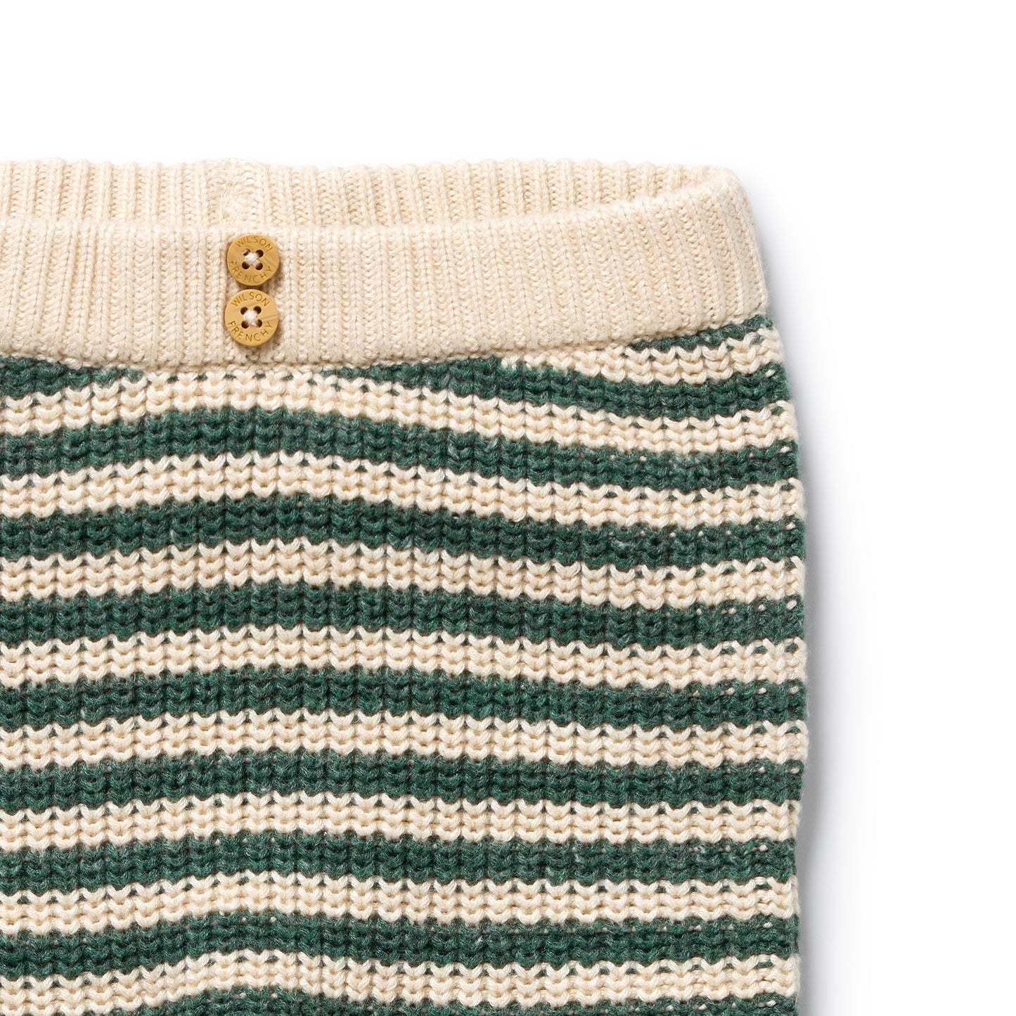 Wilson & Frenchy Organic Knitted Stripe Legging Clover