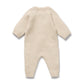 Wilson & Frenchy Organic Knitted Bauble Growsuit Cream