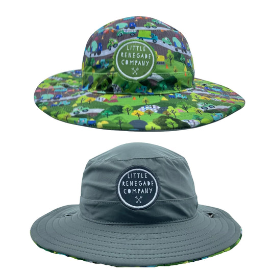 Little Renegade Company Wheels N Roads Swim Hat