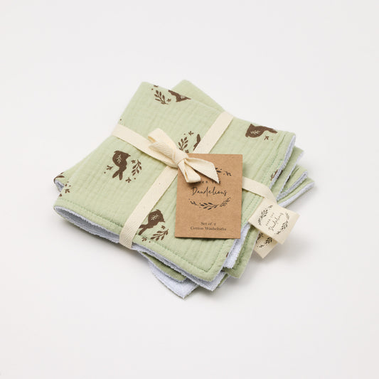 Over the Dandelions Washcloth Set of 2 Meadow