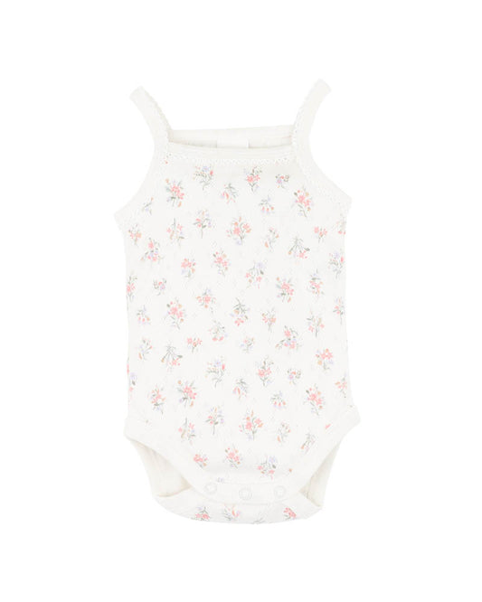 Minihaha Anya Disty Print Organic Singlet Bodysuit