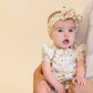 Minihaha Tess Print Short Sleeve Zipsuit
