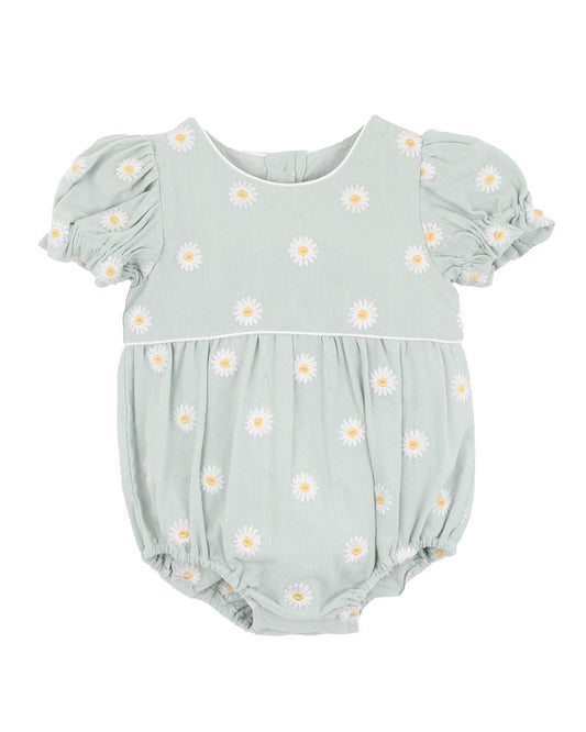 Minihaha Tess Embroderie Daisy Bodysuit Pale Mint