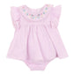 Minihaha Madelyn Embroidered Overlay Bodysuit Lilac