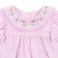 Minihaha Madelyn Embroidered Overlay Bodysuit Lilac