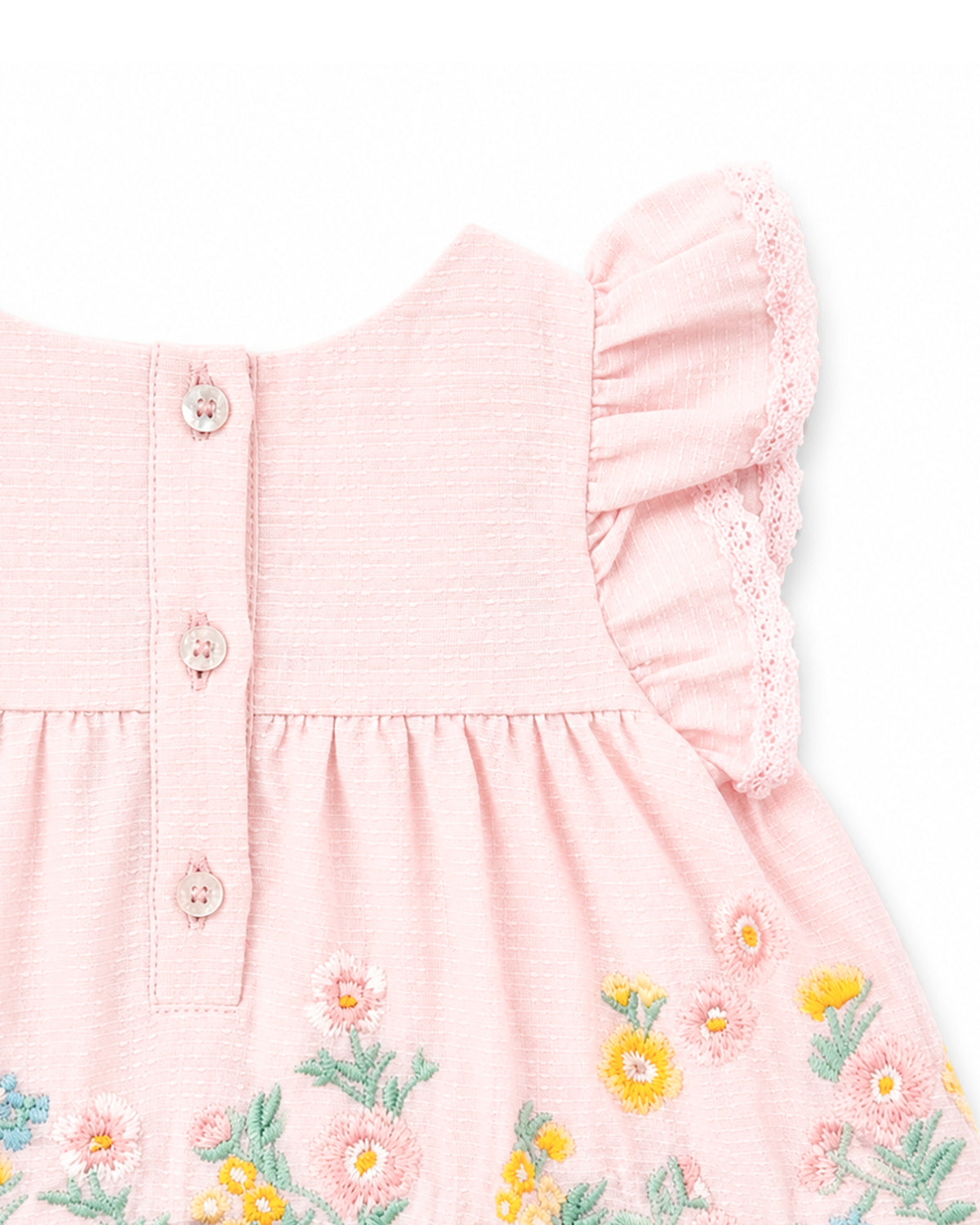 Minihaha Pia Embroidery Overlay Bodysuit
