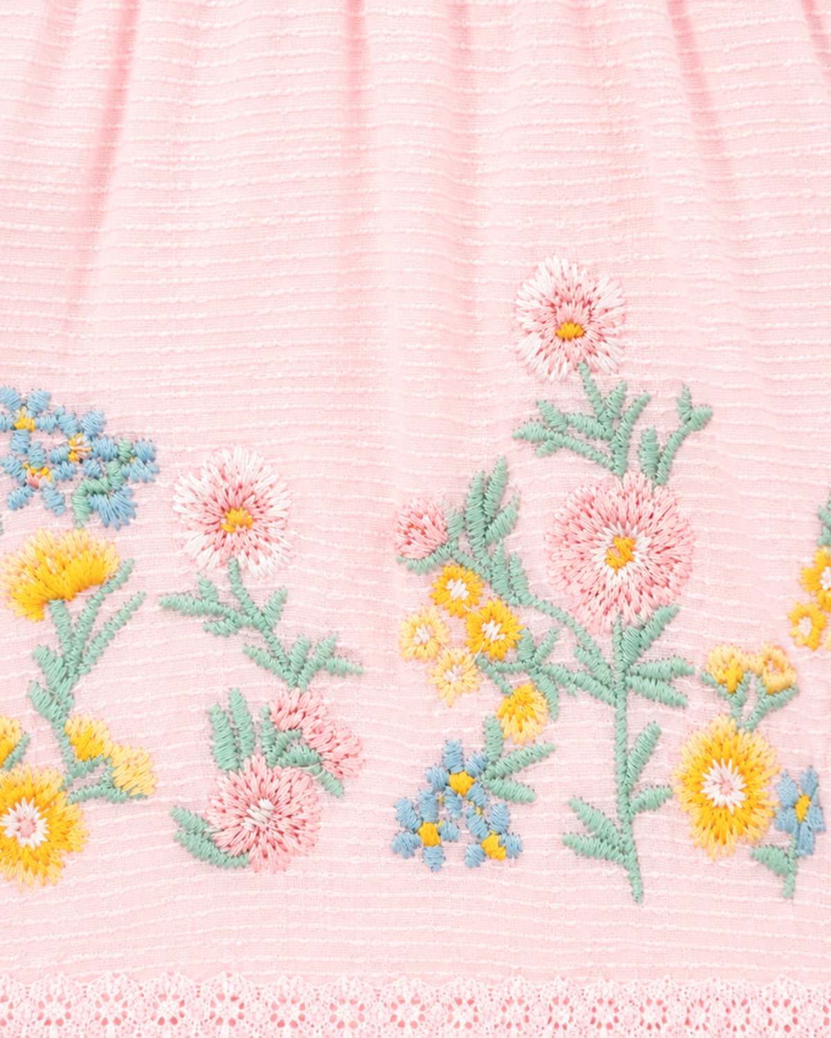 Minihaha Pia Embroidery Overlay Bodysuit