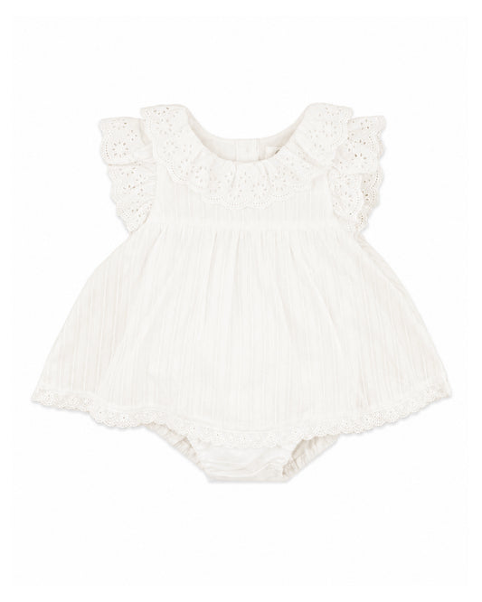 Minihaha Willa Cream Overlay Bodysuit
