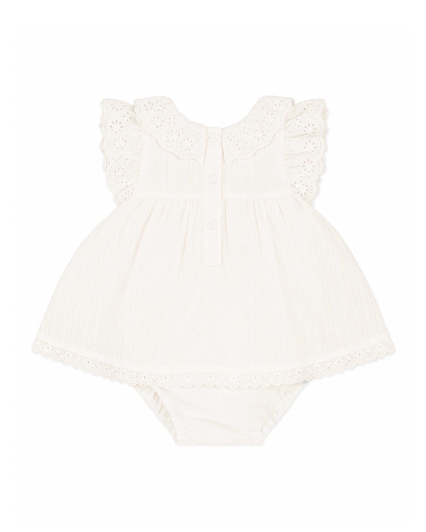 Minihaha Willa Cream Overlay Bodysuit