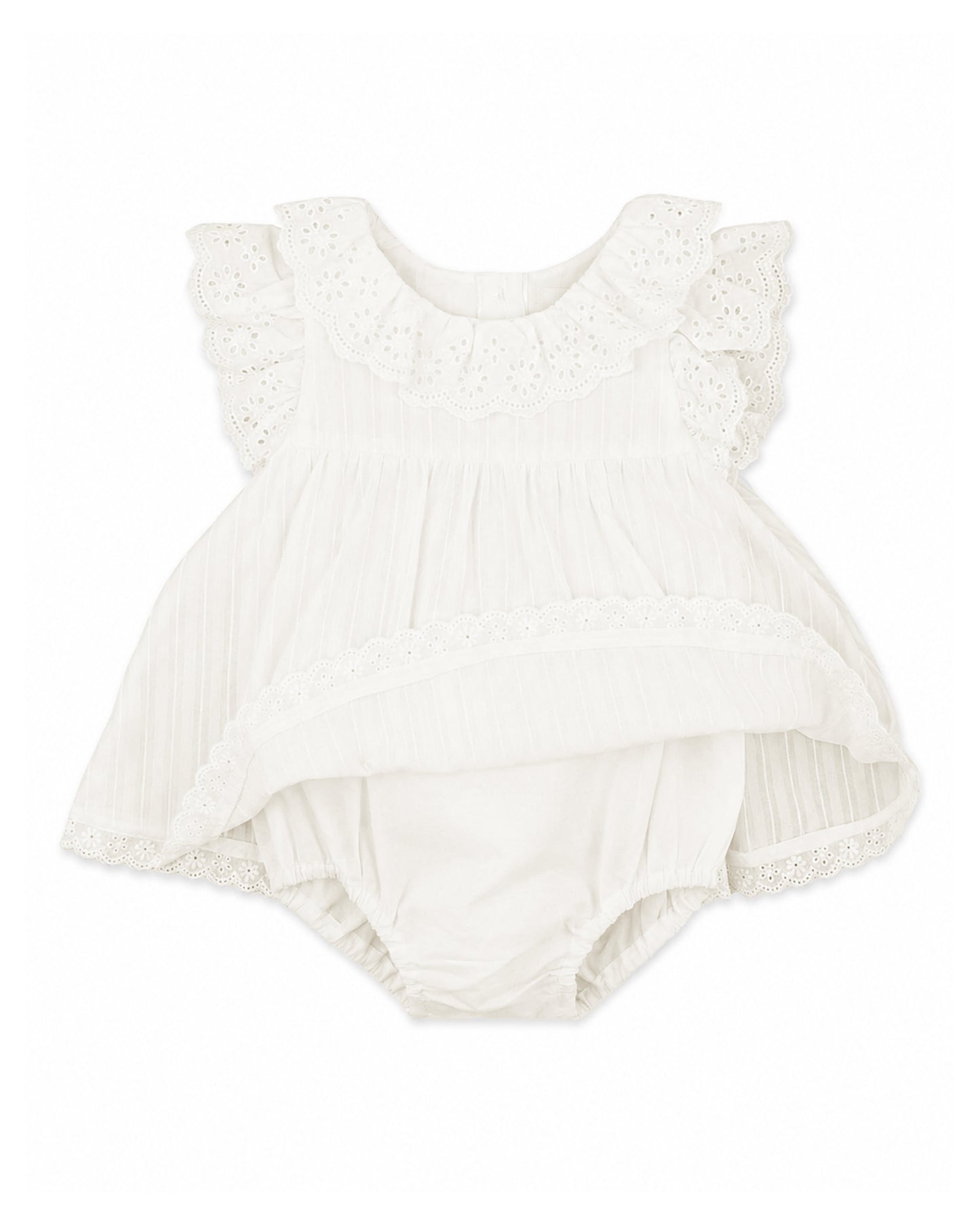 Minihaha Willa Cream Overlay Bodysuit