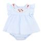 Minihaha Poppy Embroidery Overlay Bodysuit