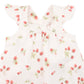 Minihaha Poppy Strawberry Print Romper