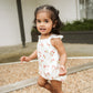 Minihaha Poppy Strawberry Print Romper