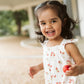 Minihaha Poppy Strawberry Print Romper