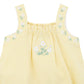 Minihaha Libby Check Romper with Embroidery Straps