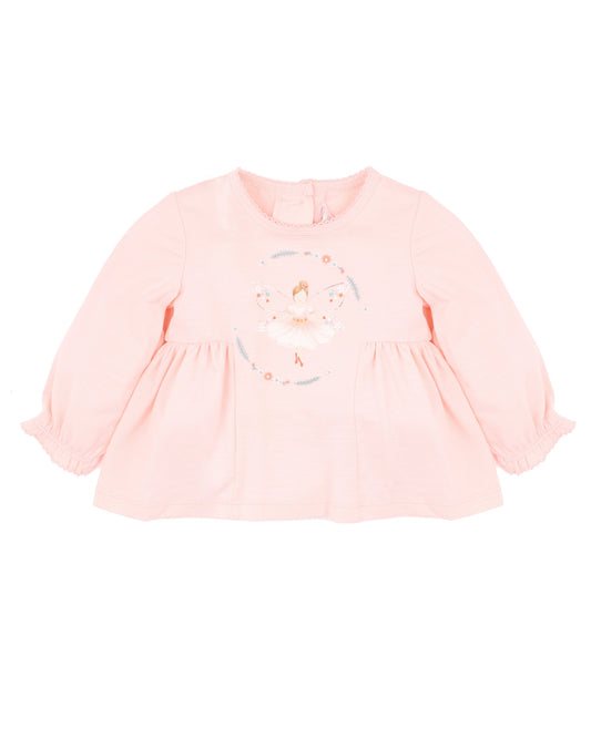Minihaha Baby Gemma Ballerina Long Sleeve Tee Petal Pink