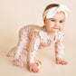 Minihaha Baby Fern Floral Organic Long Sleeve Zipsuit