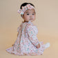 Minihaha Baby Fern Floral Organic Overlay Dress