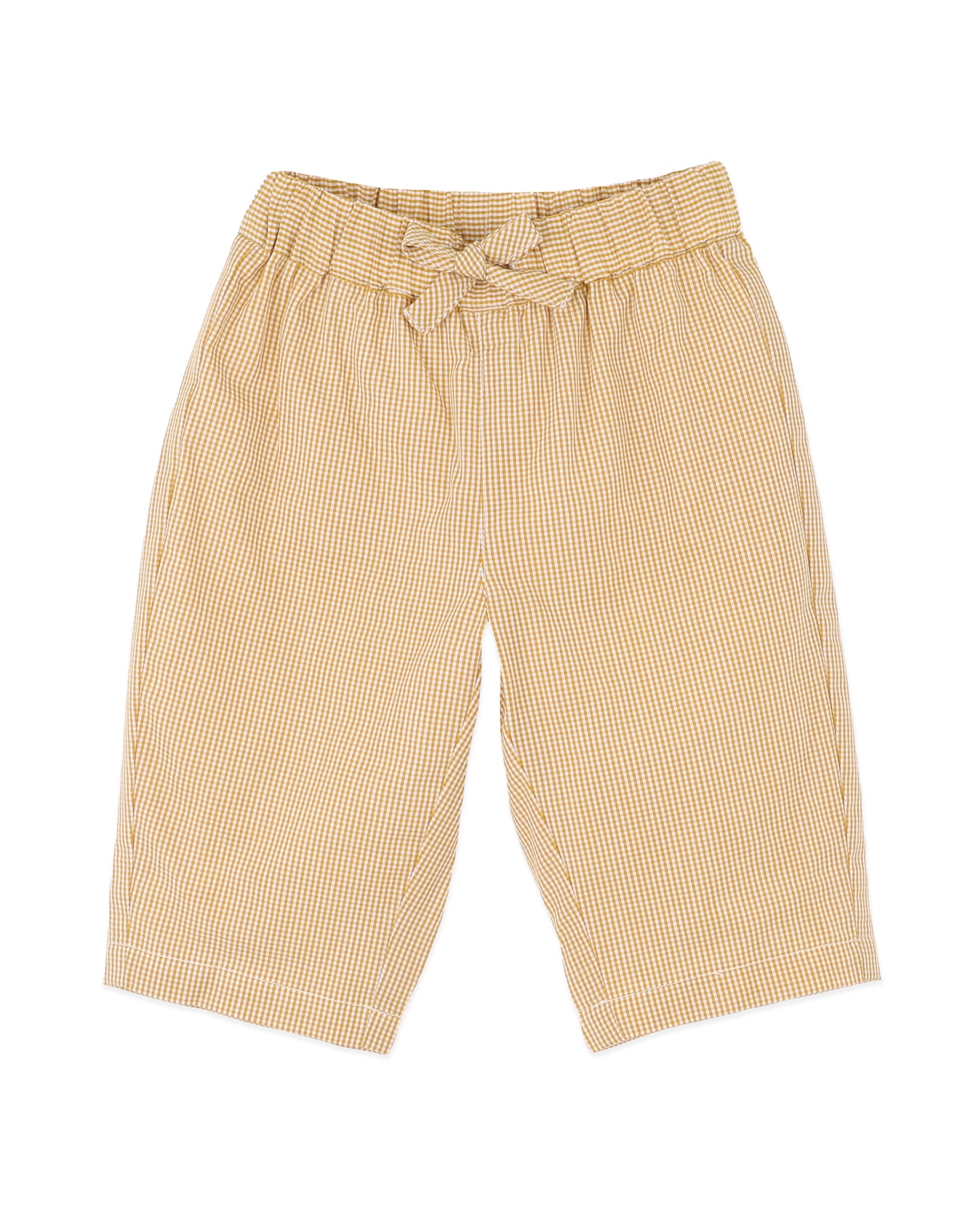 Minihaha Baby Winnie Gingham Pull On Pants Mustard Check