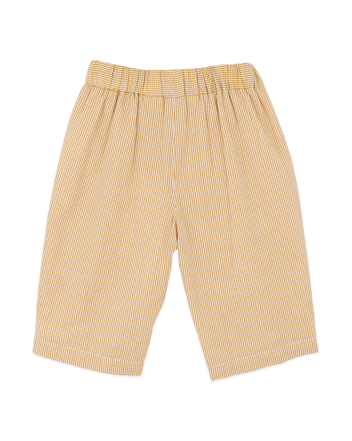 Minihaha Baby Winnie Gingham Pull On Pants Mustard Check