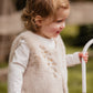 Minihaha Baby Winnie Embroidery Faux Fur Vest
