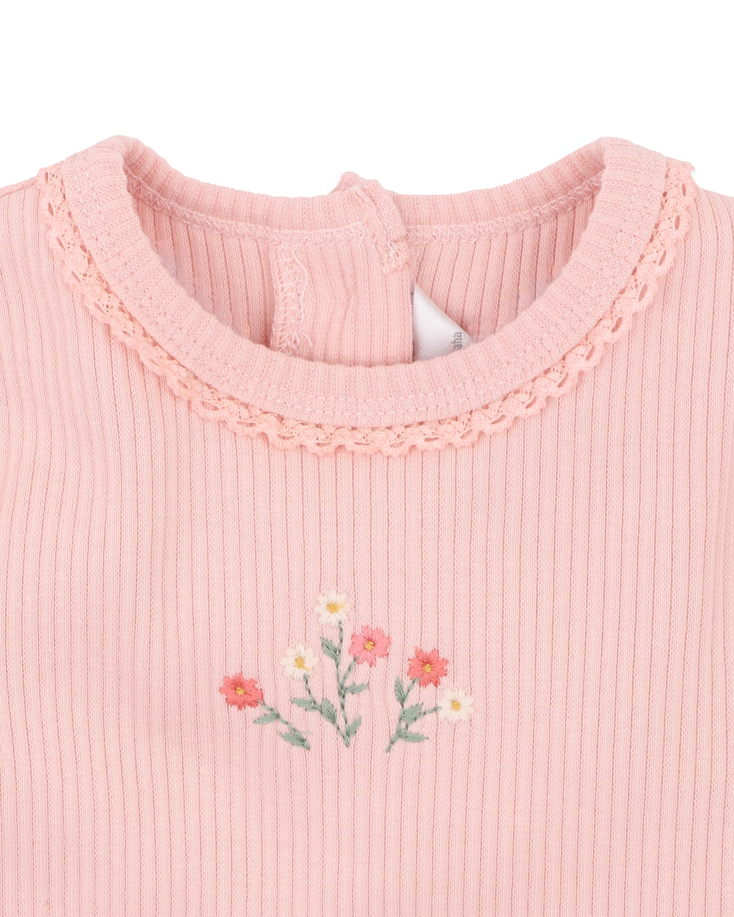 Minihaha Baby Emmy Long Sleeve Rib Bodysuit Dusty Rose