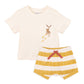 Minihaha Sway Wide Rib Shorts & Tee Set