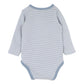 Minihaha Alvin Organic Stripe Long Sleeve Bodysuit