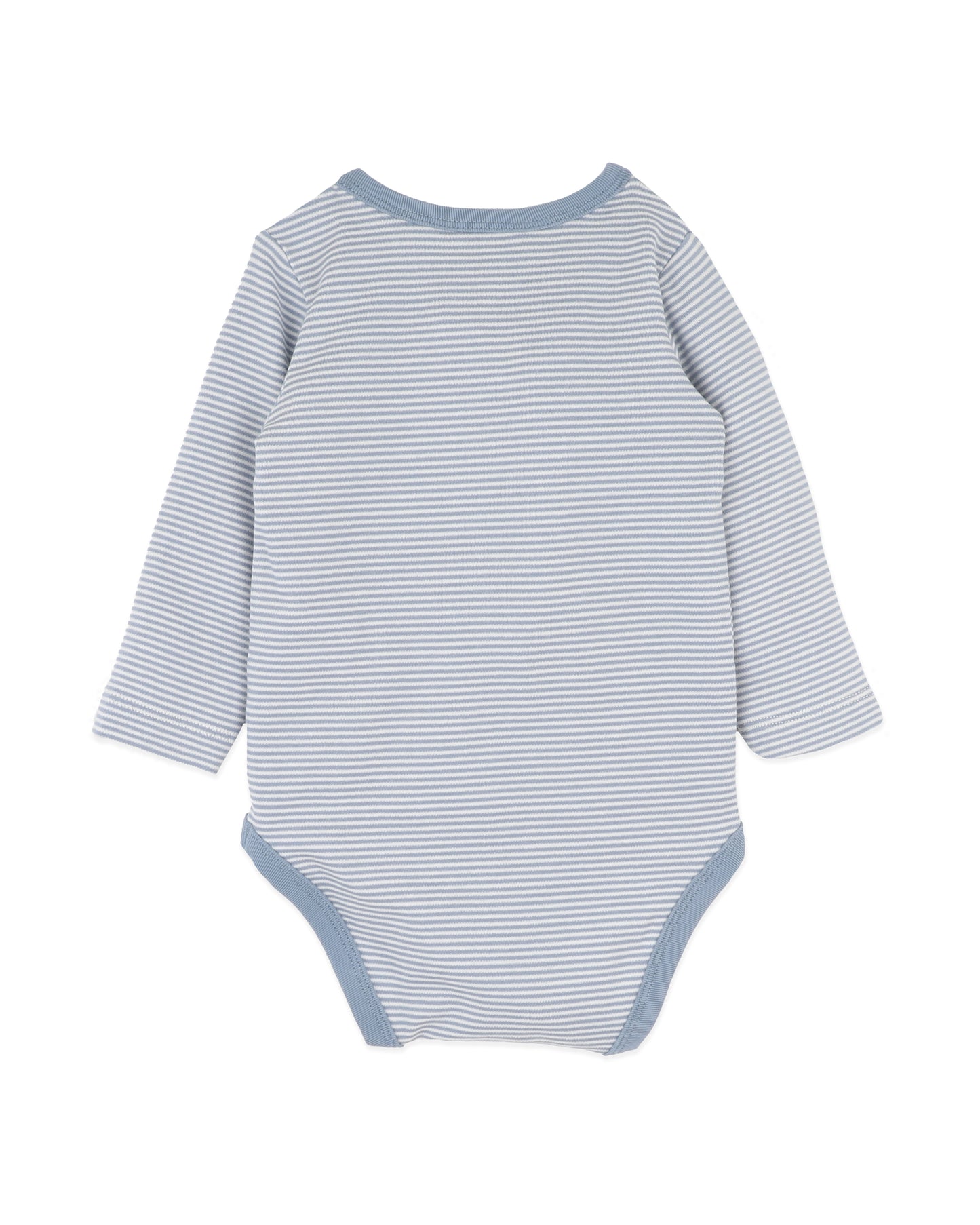 Minihaha Alvin Organic Stripe Long Sleeve Bodysuit