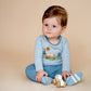 Minihaha Alvin Organic Stripe Long Sleeve Bodysuit