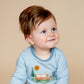 Minihaha Alvin Organic Stripe Long Sleeve Bodysuit
