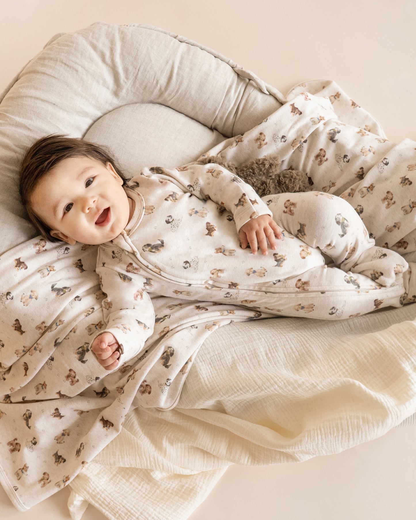 Minihaha Baby Otto Organic Long Sleeve Zipsuit