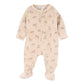 Minihaha Baby Otto Velour Zip Onesie Biscuit