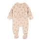 Minihaha Baby Otto Velour Zip Onesie Biscuit