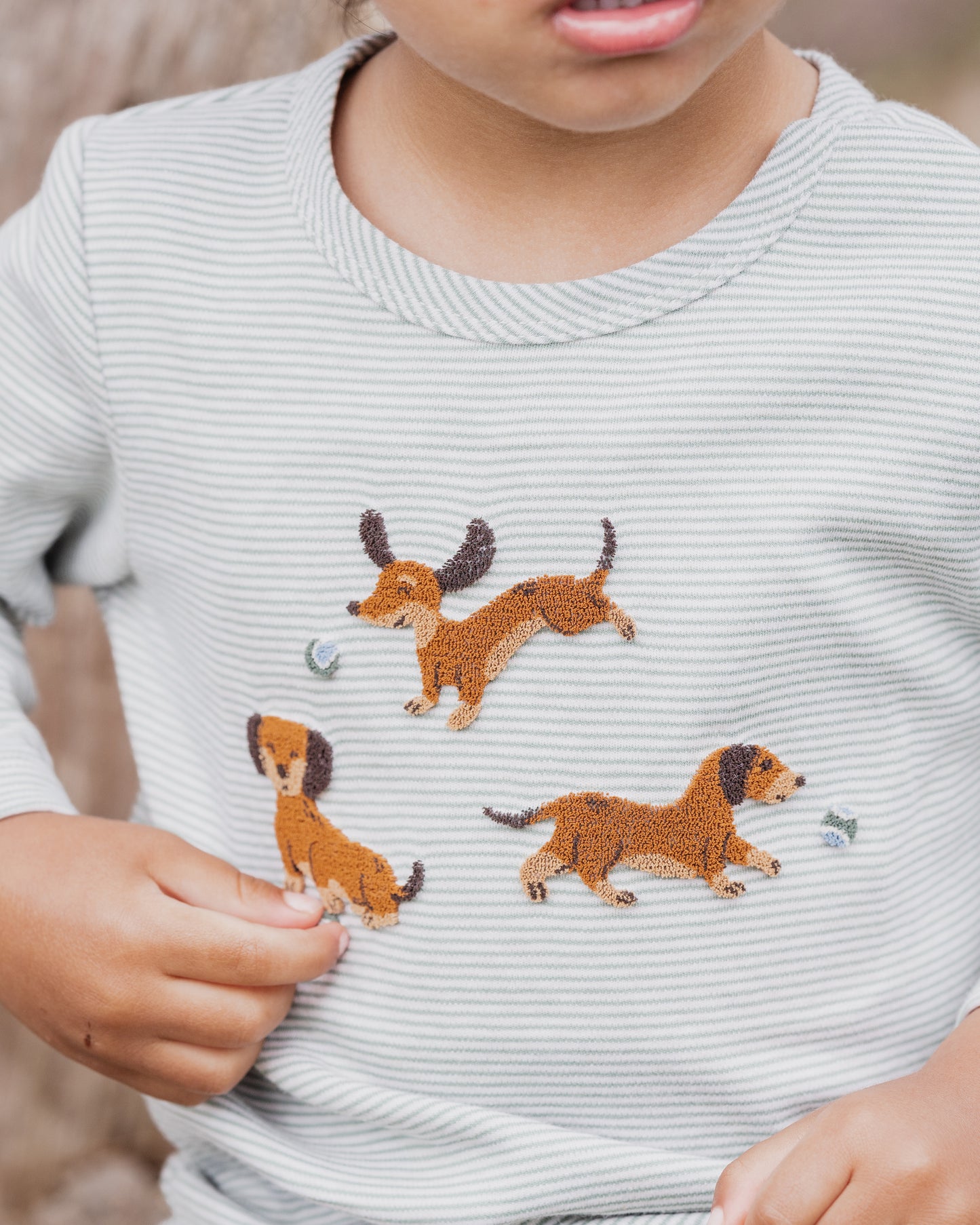 Minihaha Baby Otto Dogs Organic Long Sleeve Tee