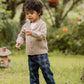 Minihaha Baby Jake Check Cord Pull On Pants Navy Check