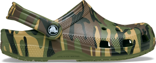 Crocs Classic Camouflage Clog Kids/Youth Army Green/Multi