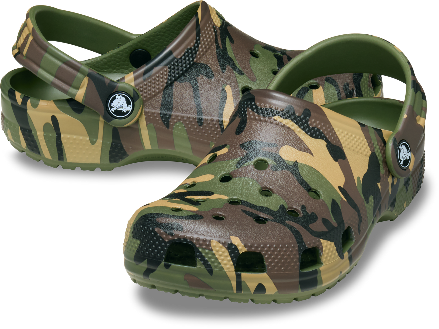 Crocs Classic Camouflage Clog Toddlers Army Green/Multi