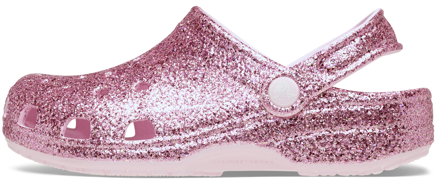 Crocs Classic Chunky Glitter Clog Kids/Youth Pink Milk