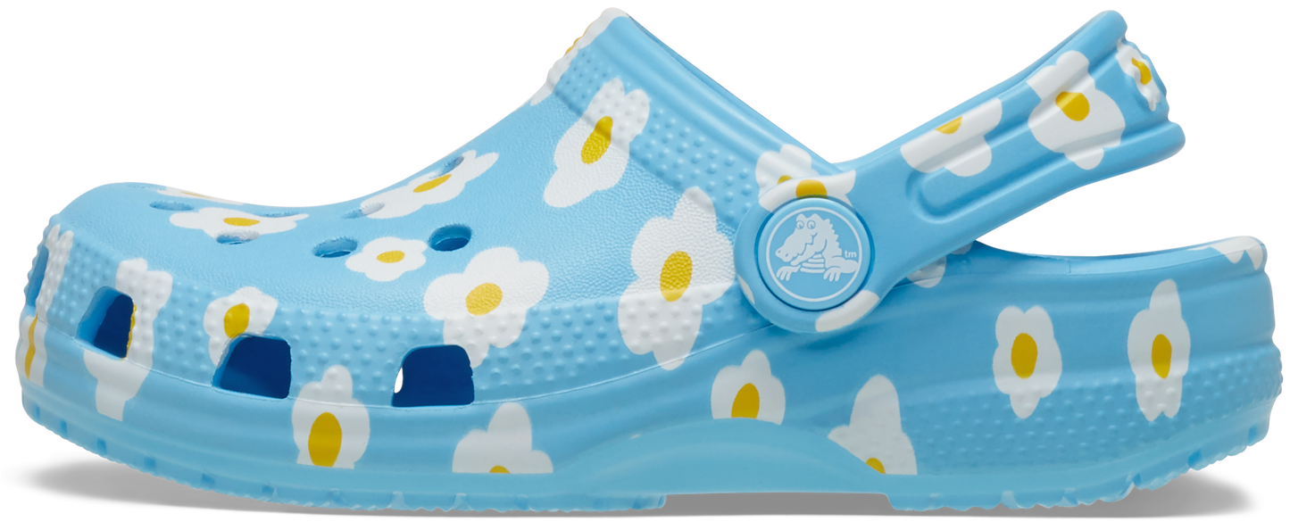 Crocs Classic Daisy Clog Toddlers Tinted Glass