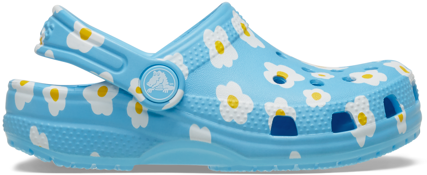 Crocs Classic Daisy Clog Toddlers Tinted Glass