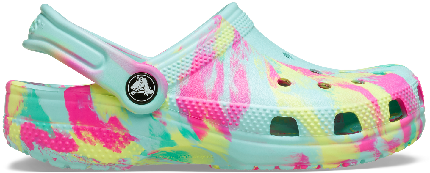 Crocs Classic Marbled Clog Kids/Youth Aquamarine/Multi