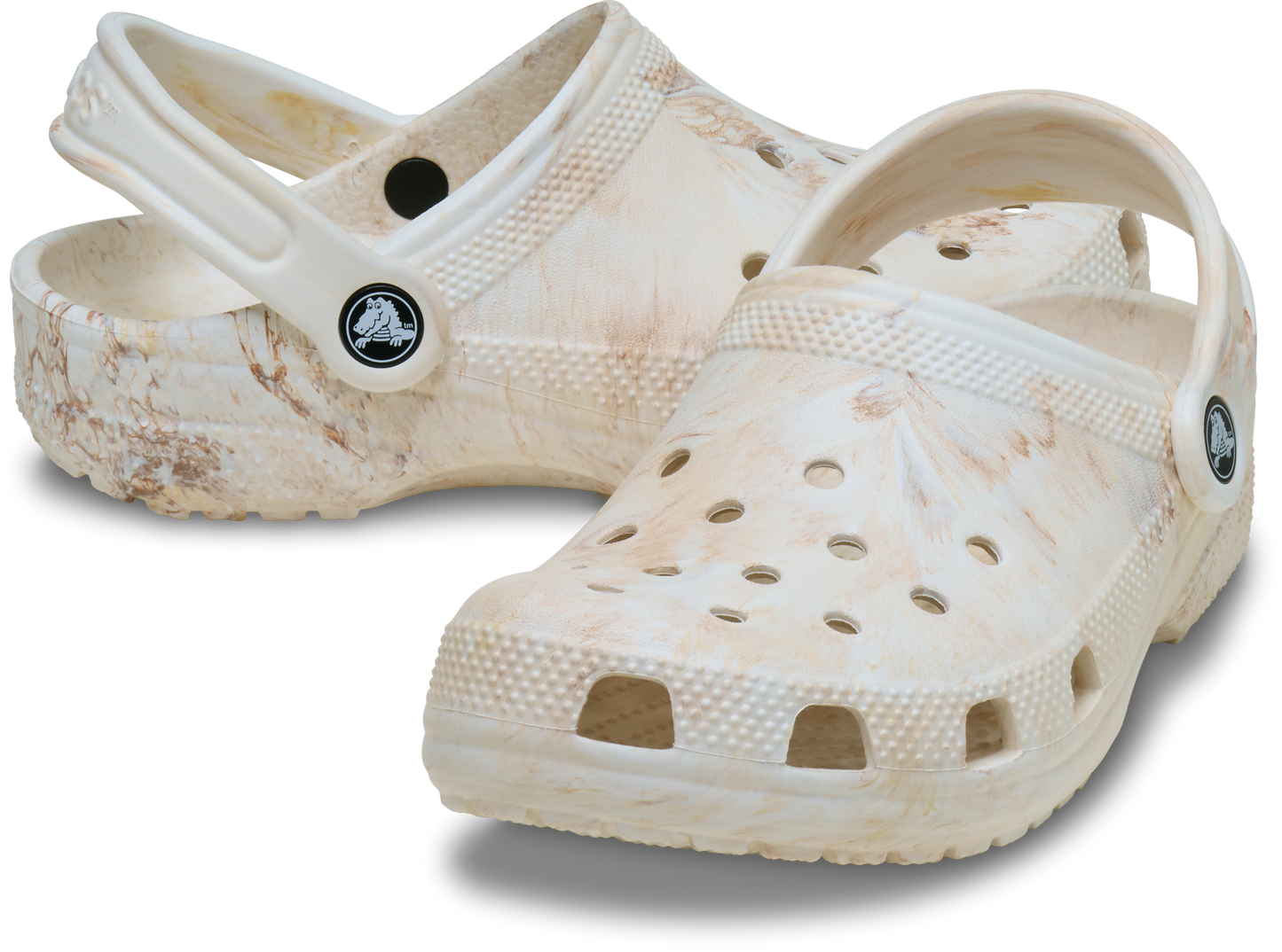 Crocs Classic Watercolour Marbled Clog Kids/Youth Bone Swirl